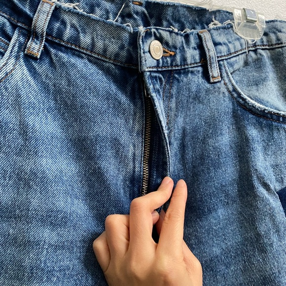 Zara Duotone Wide Leg Jeans US 2 - Picture 3 of 5